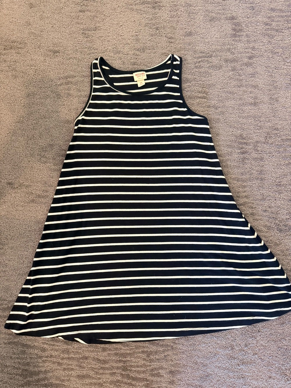 Mossimo Supply Co. Black and White Striped Tank Dress